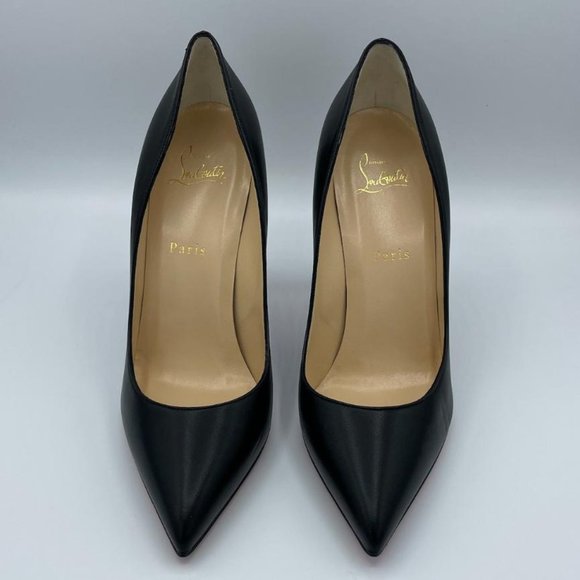 Christian Louboutin Pigalle 100 Nappa Shiny Black Heels Sz 40 - Picture 5 of 16